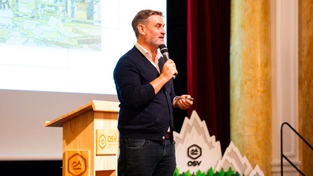Le futur de l'outdoor en 2040 selon Mathieu Baudin lors d'OSV Explore, le futur consommateur outdoor.